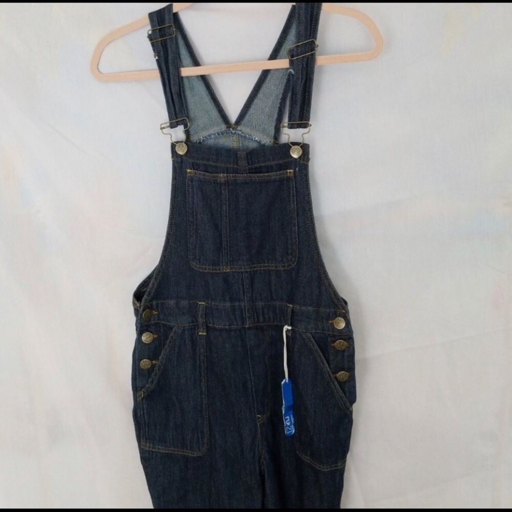 Wild Blue Rue21 Dark Wash Stretch Overalls